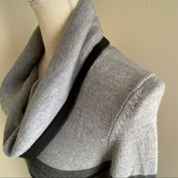 LOFT Turtleneck Striped Sweater Dress - Picture 9 of 16